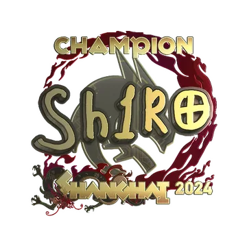 Sticker | sh1ro (Gold, Champion) | Shanghai 2024