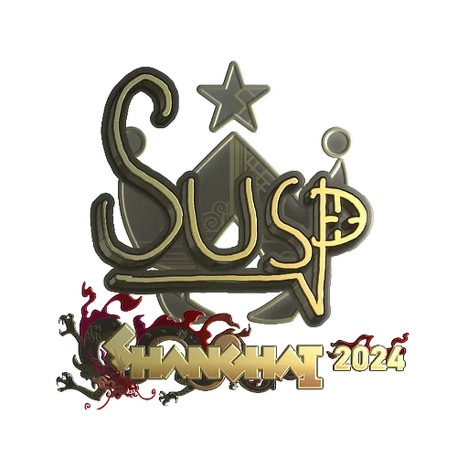 Sticker | susp (Gold) | Shanghai 2024