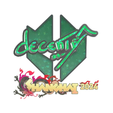 Sticker | decenty (Glitter) | Shanghai 2024