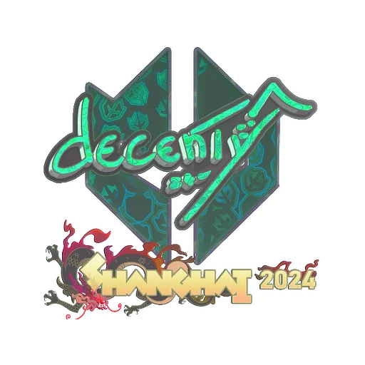 Sticker | decenty (Holo) | Shanghai 2024