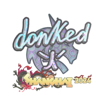 Sticker | donk (Holo) | Shanghai 2024