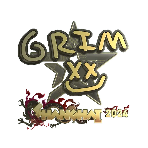 Sticker | Grim (Gold) | Shanghai 2024