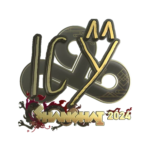 Sticker | ICY (Gold) | Shanghai 2024
