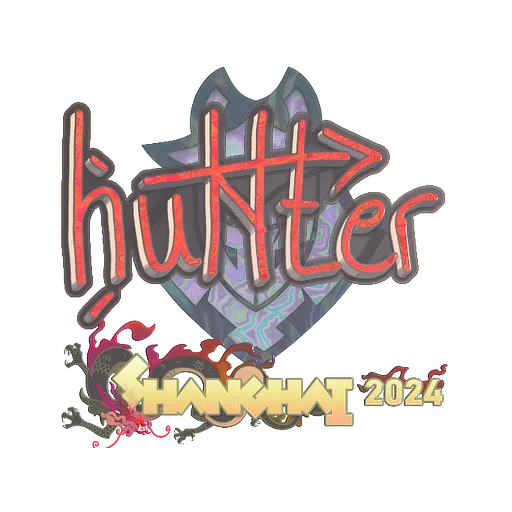 Sticker | huNter- (Holo) | Shanghai 2024