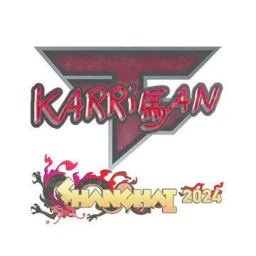 Sticker | karrigan (Glitter) | Shanghai 2024