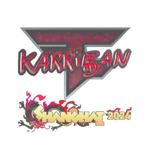 Sticker | karrigan (Glitter) | Shanghai 2024
