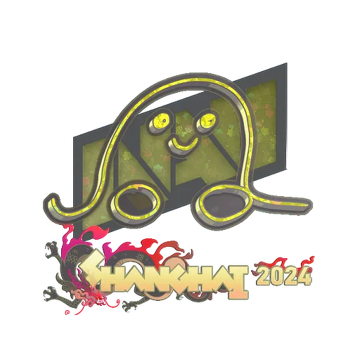 Наклейка | jL (с блёстками) | Шанхай-2024