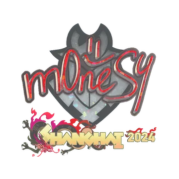 Sticker | m0NESY (Glitter) | Shanghai 2024