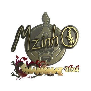 Sticker | mzinho (Gold) | Shanghai 2024
