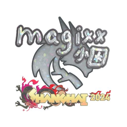 Наклейка | magixx (с блёстками) | Шанхай-2024