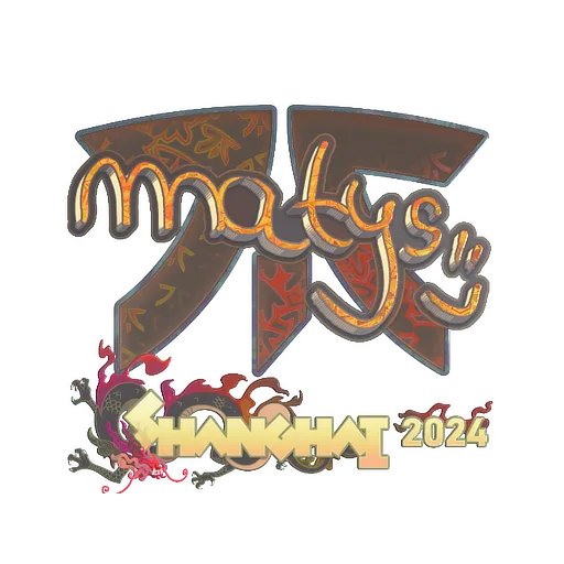 Наклейка | MATYS (голографическая) | Шанхай-2024