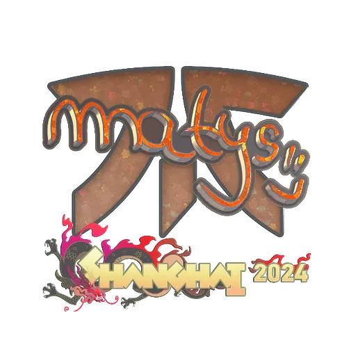 Наклейка | MATYS (с блёстками) | Шанхай-2024