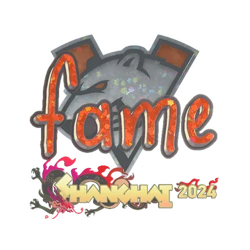 Sticker | fame (Glitter) | Shanghai 2024