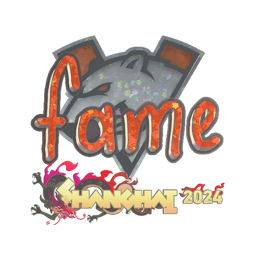 Sticker | fame (Glitter) | Shanghai 2024