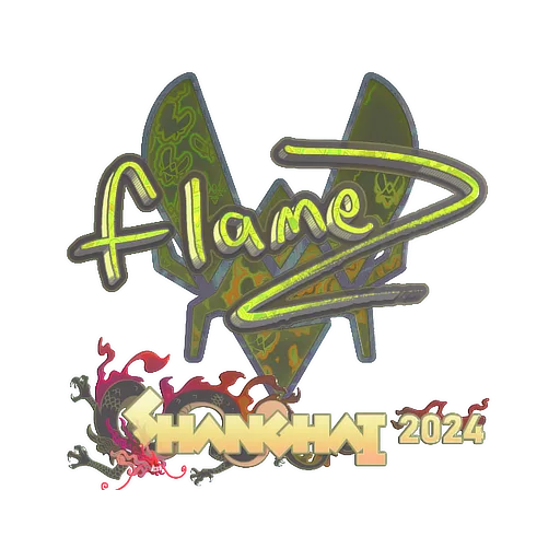 Sticker | FlameZ (Holo) | Shanghai 2024
