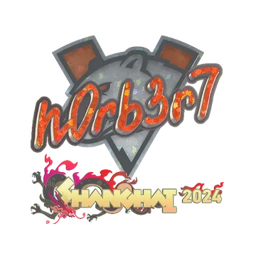 Sticker | n0rb3r7 (Glitter) | Shanghai 2024