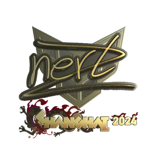 Sticker | NertZ (Gold) | Shanghai 2024