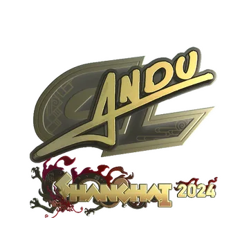 Sticker | aNdu (Gold) | Shanghai 2024