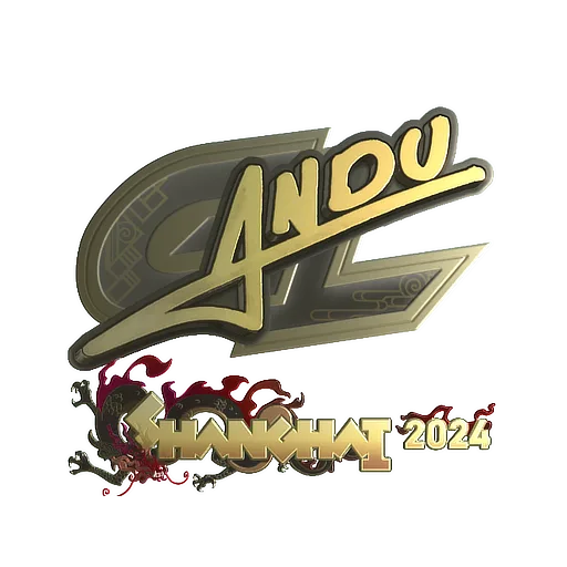 Sticker | aNdu (Gold) | Shanghai 2024