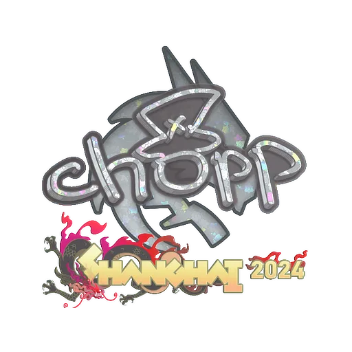 Sticker | chopper (Glitter) | Shanghai 2024