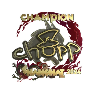 Sticker | chopper (Gold, Champion) | Shanghai 2024