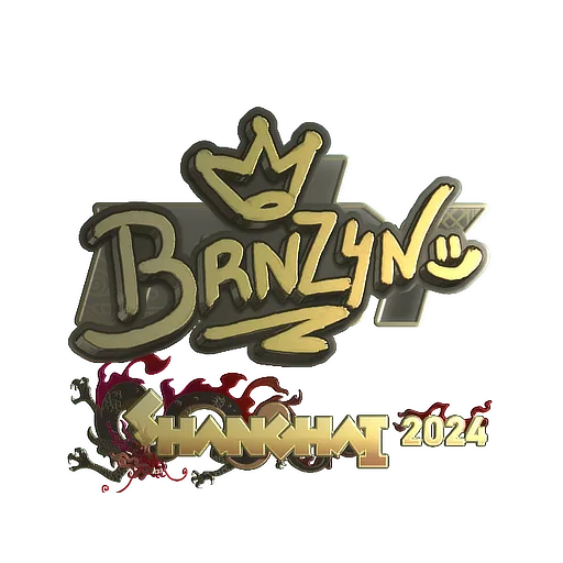Sticker | brnz4n (Gold) | Shanghai 2024