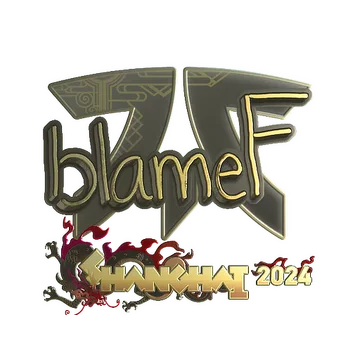 Sticker | blameF (Gold) | Shanghai 2024