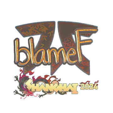 Sticker | blameF (Holo) | Shanghai 2024
