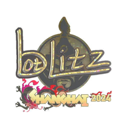 Наклейка | bLitz (с блёстками) | Шанхай-2024
