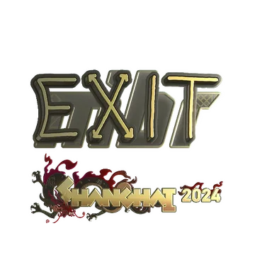 Sticker | exit (Gold) | Shanghai 2024