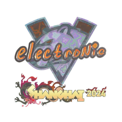 Наклейка | electronic (голографическая) | Шанхай-2024