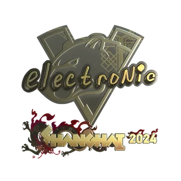 Sticker | electronic (Gold) | Shanghai 2024