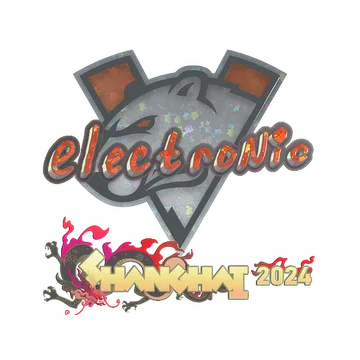 Sticker | electronic (Glitter) | Shanghai 2024