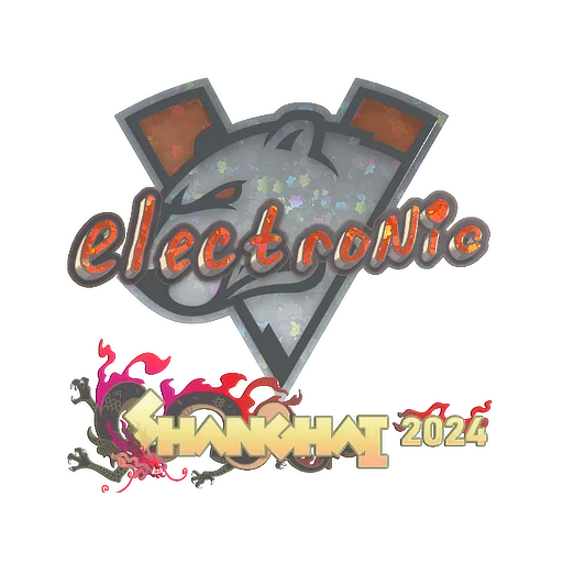 Sticker | electronic (Glitter) | Shanghai 2024