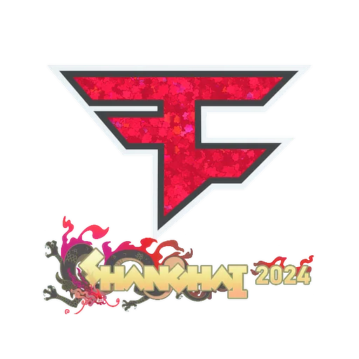 Наклейка | FaZe Clan (с блёстками) | Шанхай-2024