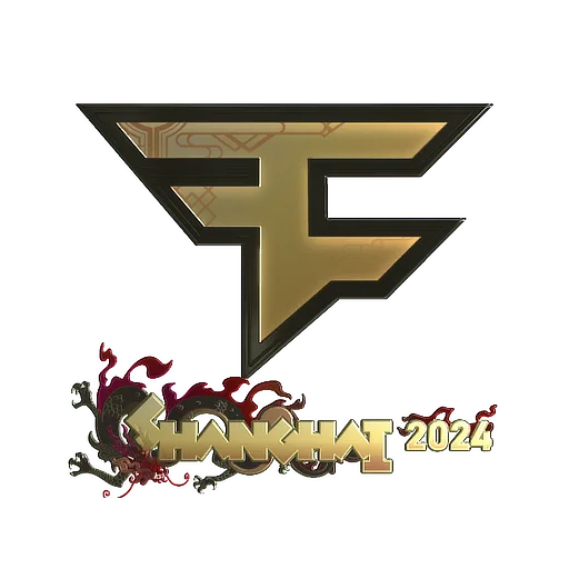 Sticker | FaZe Clan (Gold) | Shanghai 2024