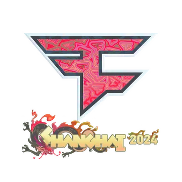 Наклейка | FaZe Clan (голографическая) | Шанхай-2024