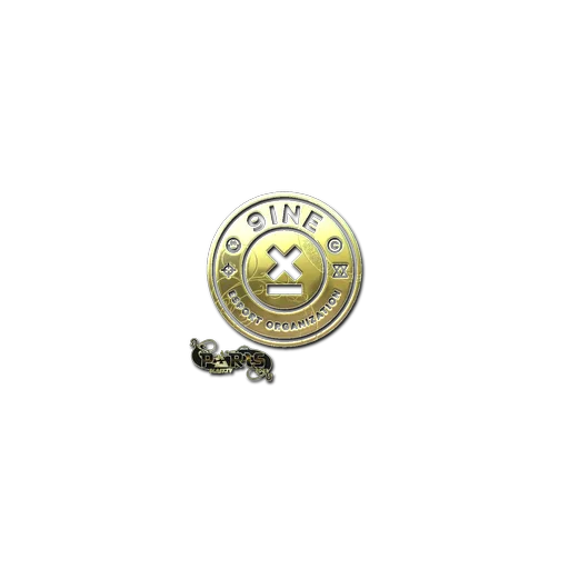 Наклейка | 9INE (золотая) | Париж-2023