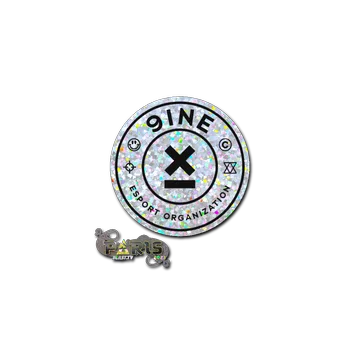 Наклейка | 9INE (с блёстками) | Париж-2023