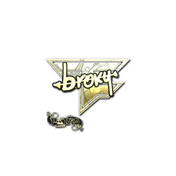 Sticker | broky (Gold) | Paris 2023