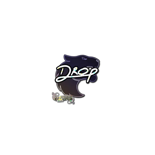 Наклейка | drop (с блёстками) | Париж-2023