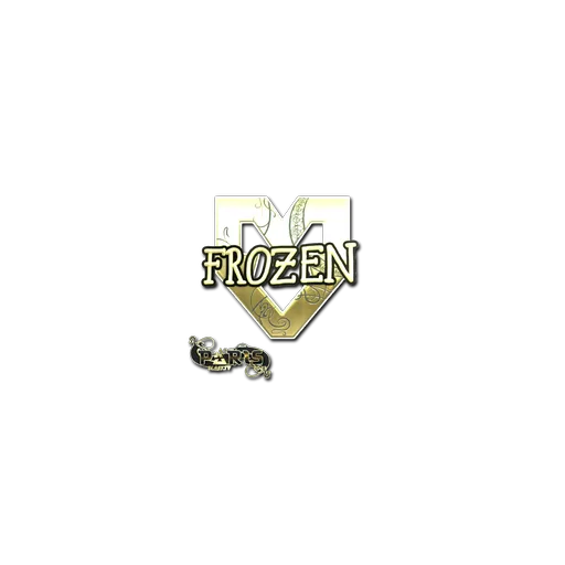 Наклейка | frozen (золотая) | Париж-2023