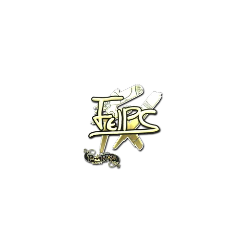 Sticker | felps (Gold) | Paris 2023