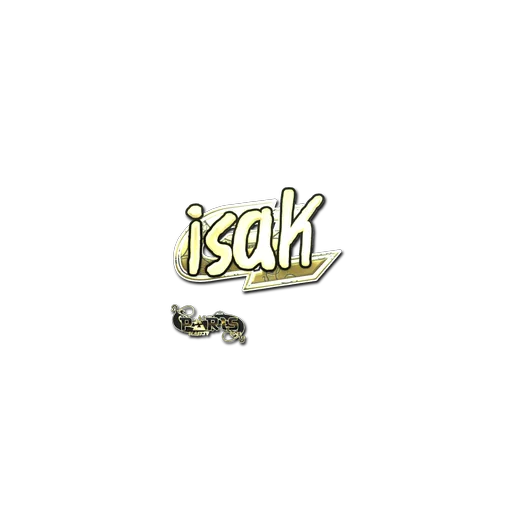 Sticker | isak (Gold) | Paris 2023