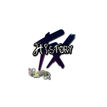 Наклейка | History (с блёстками) | Париж-2023