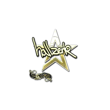 Sticker | hallzerk (Gold) | Paris 2023