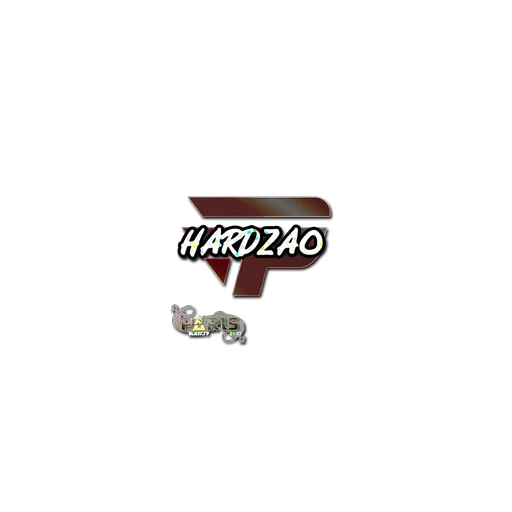 Наклейка | hardzao (с блёстками) | Париж-2023