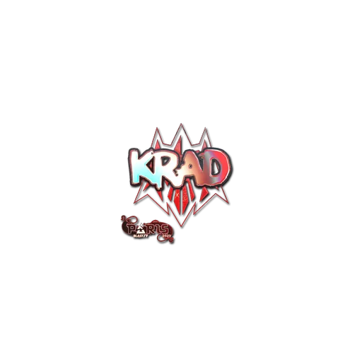 Наклейка | Krad (голографическая) | Париж-2023