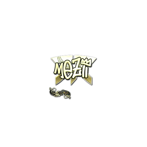 Наклейка | mezii (золотая) | Париж-2023