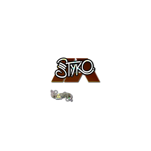 Наклейка | STYKO (с блёстками) | Париж-2023